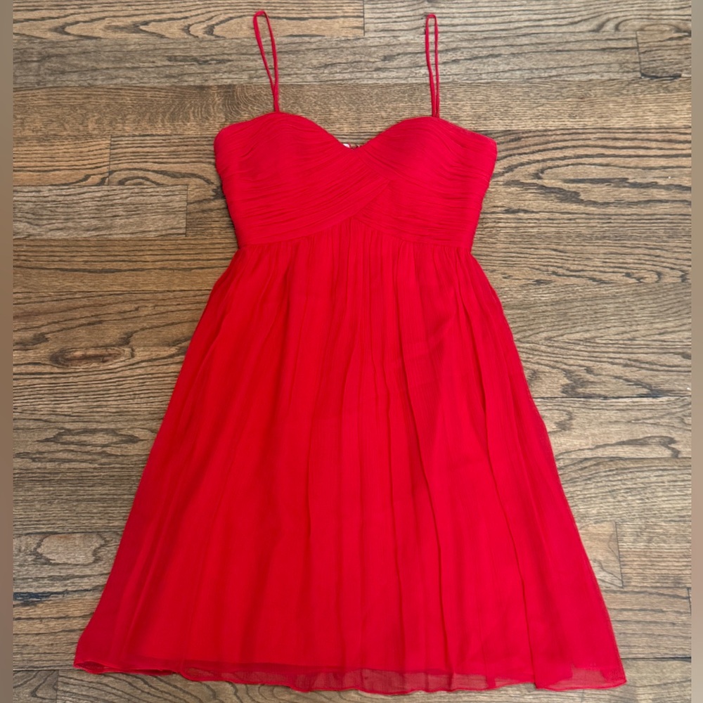 Vintage Tachi Contour Collection Vibrant Red Dress, Size 8